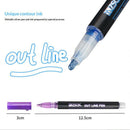 Double Line Outline Pens Cards Posters Greeting Card  Marker Art Craft Pen Gifts