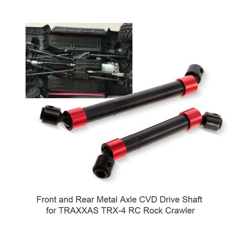 2Pcs Rc Car Front And Rear Metal Axle Cvd Drive Shaft For Traxxas Trx-4 Rc  B1I5