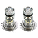 2x H7 100W 150000LM Car LED headlight COB Kits Fog light 6000K White High Power
