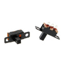 20 Pcs 0.5A DC 50V 3 Solder Lug Pin 2Position SPDT 1P2T Mini Panel Slide Switch