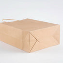 20Pcs 5.9 x 3.15 x 8 Inches Kraft Paper Bags Small Paper Gift Bags with Han O3A5