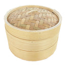 2X Natural Bamboo Steamer Lid Classic Rice Buns   Steamer Lid 7.1inch