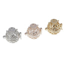 3pcs Multicolor Round Cage Pendant Locket Pendants Charms Jewelry Findings