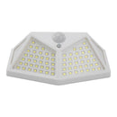 1pc 100LED Four-sided Solar Motion Sensor Wall Light Waterproof Garden Lamp A