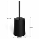 Toilet Brush and Holder Set, Toilet Bowl Brush with Holder Black for BathrooS5S2