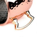 550ml Stainless Steel Hammered Moscow Mule Copper Plated Mug Beer Cup Dri ESH