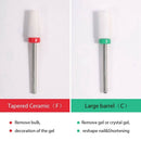 7Pcs Ceramic Nail Drill Bits Set, Acrylic Cuticle Nails File Bit For Strong