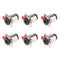 6 Pieces 1/4 inch Jacks 6.35mm Microphone Mono TS Socket Female Connector Panel