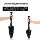 Flexible Powerful Unclog Toilet Plunger Bathroom Drain Pressure Tool High Z9D1