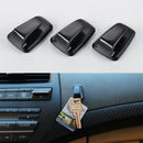 3 PCs Convenient Vehicle Hangers Auto Car Bag Hook Holder Black