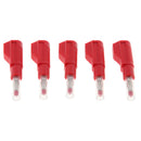 5Pieces 4mm Banana Plug For Test Probes Instrument Meter Connector Red