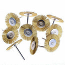 5PCS Mini Wire Brush Brushes Brass Cup Wheel For or Home Drill T7W8 D2W5