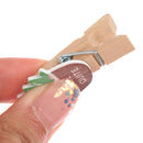 10pcs/ 1lot Cute Cartoon plant Cute Wooden Paper Clips / Small Craft Photo PegOZ