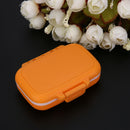 3 Grids Portable Pill Box Medicine Jewelry Storage Case Container(Orange)