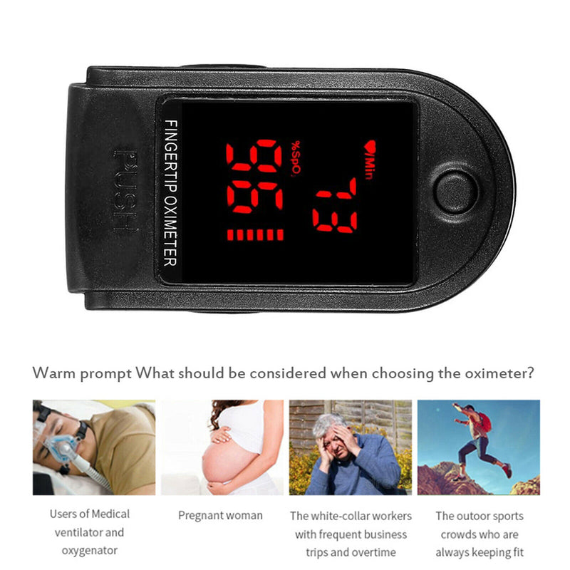 Medical Digital Fingertip Pulse Blood Oximeter Finger Oximetro Home Monitor