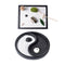 2pcs  Small Garden Mini Dry Landscape Bridge,Chair