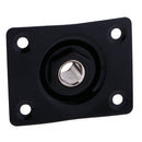 Rectangle Output Input Jack Plate Socket Plug for Electric Guitar Bass Black
