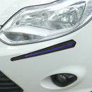 2pcs Car Front Rear Bumper Protector Strips Corner Guard Universal (Blue)