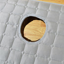 2x Spa Massage Table Mattress Mat Cosmetic Salon Bed Sheet Pads Covers Gray