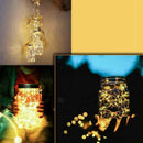 Solar Mason Jar Lights,8 Pack 20 LED Waterproof Fairy Firefly Jar Lids Stri