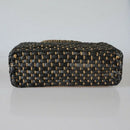 Hand Basket Shopping Bag Black Color Bali Island Hand Woven Bag Straw Bags
