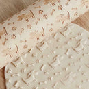 Dog Bone Engraved Embossing Wood Rolling Pin for DIY Baking Cookies Noodle