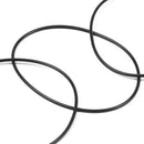 O-rings, 5 pieces, black, rubber, 105 x 100 mm