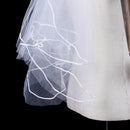 1 x Women 150cm white one layer short wedding bridal veils  JR