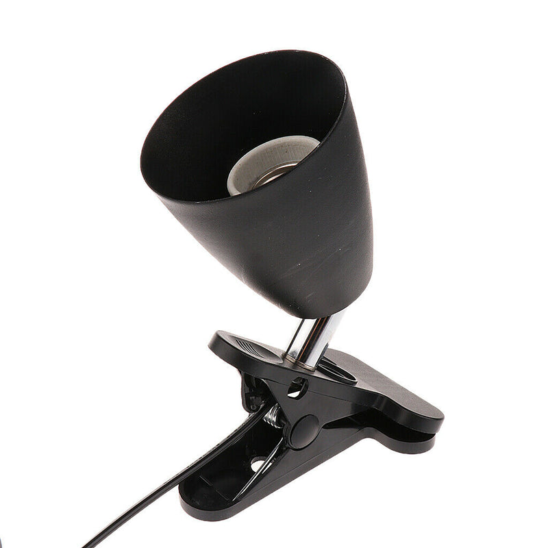 E27 Reptile Lamp Bulb Holder UVB Infrared Basking Light Holder Black