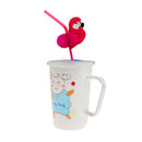 25pcs Luau Tropical Flamingo Straws 50pcs Windmill Fruit Picks Party Barware