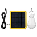 Solar Panel Powered LED Bulb Lamp Portable Tent Fishing For Outdoor Light H T7C6