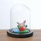 Display Glass Dome Cover Jar for Party Festival Wedding Xmas Decor_Black D