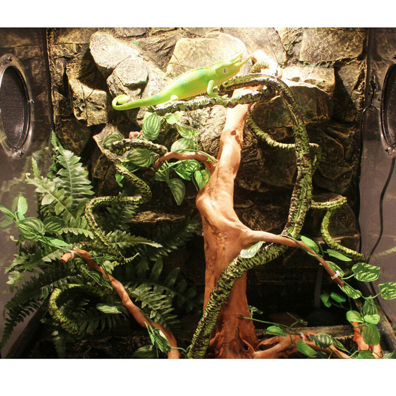 Reptile Vivarium Flexible Bendable Jungle Vine Pet Gecko Climb Habitat Decor