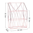 Nordic Style Wall Hanging Storage Basket Metal Iron Books Magazine Newspape