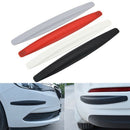 1pair Car Bumper Carbon Fibre Protector Corner Guard Rubber Sticke 3c