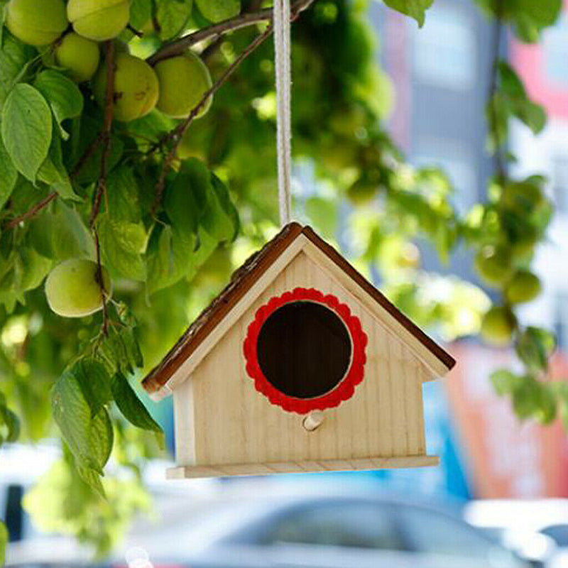 Wooden Parakeet Nest Box, Budgie Nesting House, Breeding Box for Lovebirds,