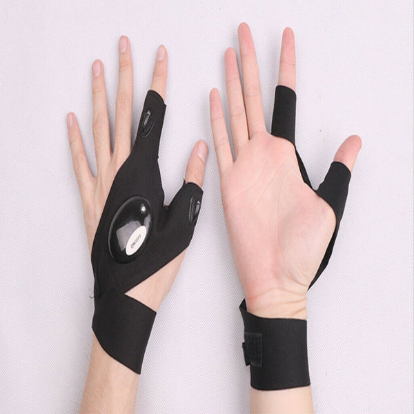 LED Gloves with Waterproof Lights