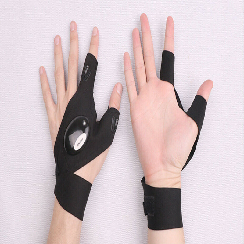 LED Gloves with Waterproof Lights