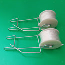 10x Tomato Trellis Rollerhook Hooks Clips Clamps Twine Roller with 49ft Rope