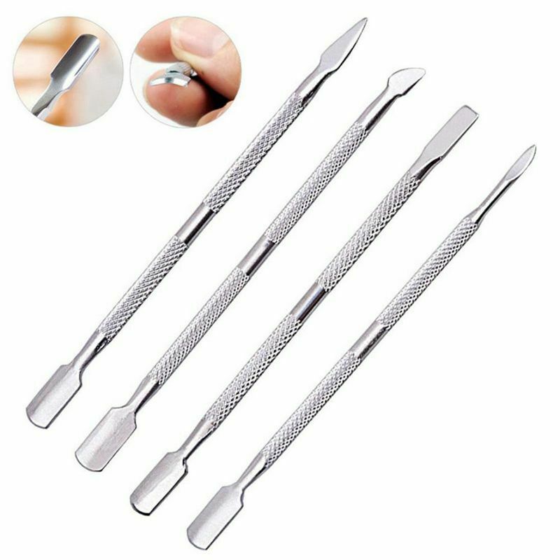1 Set 4 Pieces Cuticle Pusher UV Gel Polish Soak Off Remover Tool Nail Art  I3H3