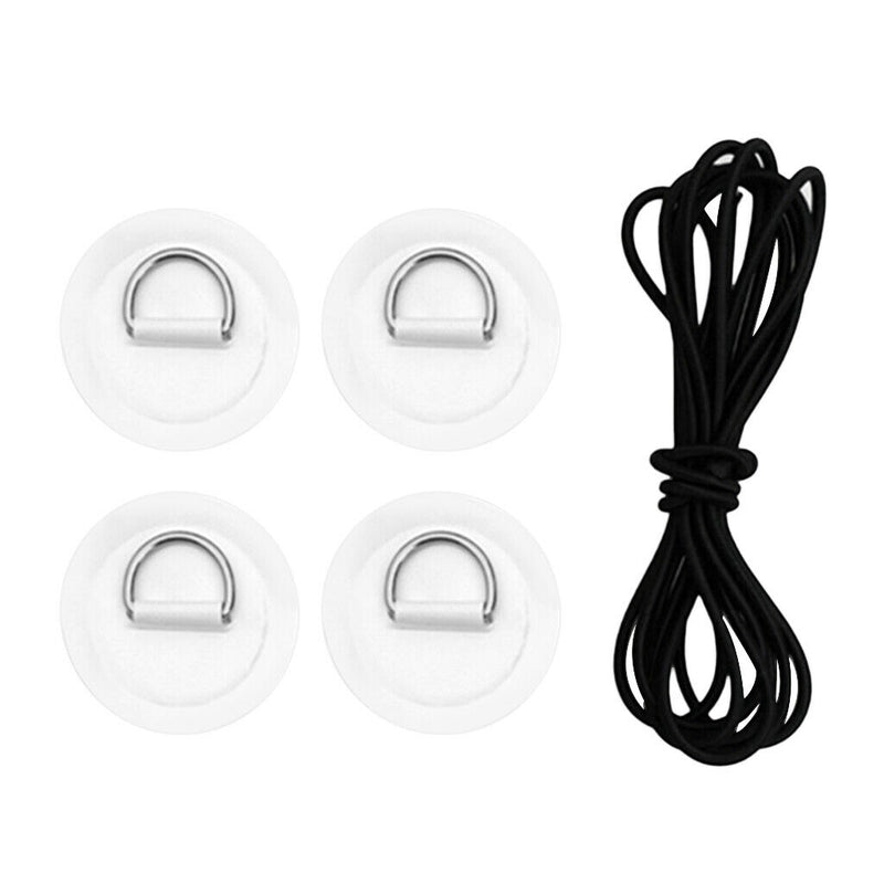 Inflatable Boat Stand Up Paddleboard Bungee Cord Deck Rigging Kit White