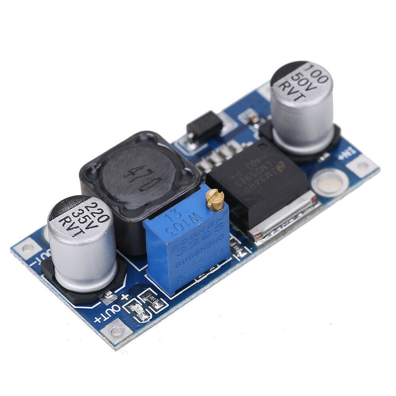 2x DC-DC 3A Buck Converter Adjustable Step-Down Power Supply Module LM2596S A