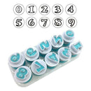 0-9 Numbers Cake Mold Fondant Cookies Plunger Cutter Mold DIY Chocolate Sug