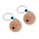 2x Floating Cork Keyring Water Buoyant Key Ring Key Chain Sailing Boat 3.5cm