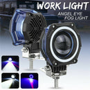 3" Inch LED Work Light Bar Spot Angel Eye Driving Fog Lamp Car Offroad 4WD IP67*