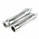 Chrome Billet Spike Handlebar Hand Grips For Motorcycle 1" 25mm HandlebarFT