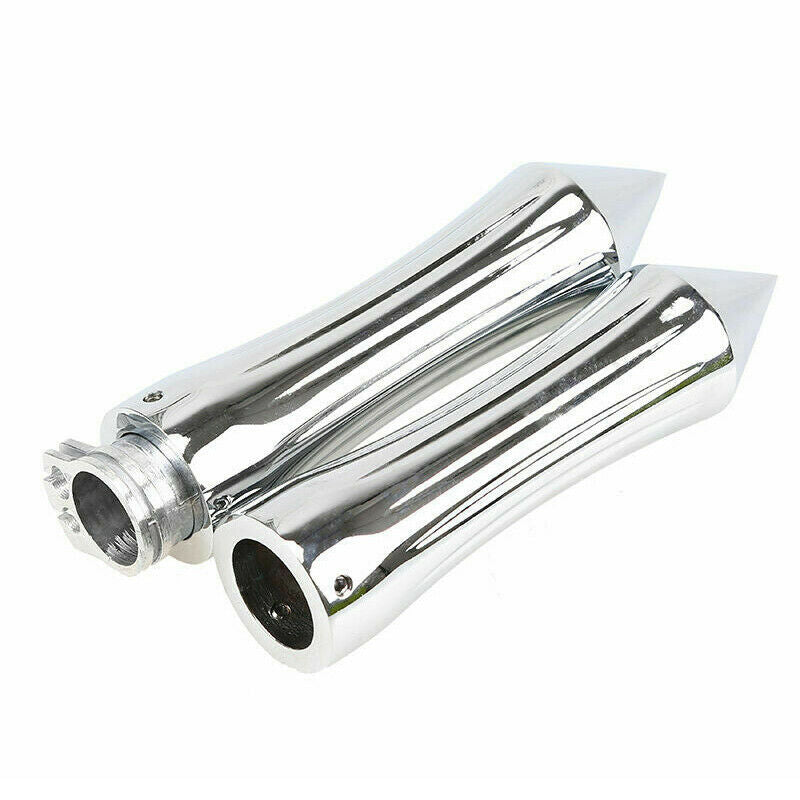 Chrome Billet Spike Handlebar Hand Grips For Motorcycle 1" 25mm HandlebarFT