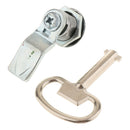Stainless Steel Chrome Finish Cam Cylinder Lock W Key For Trailer Truck Lock