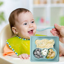 Baby Plate Spoon Set Feeding Food Tableware Kids Suction Dishes Waterproof Plate