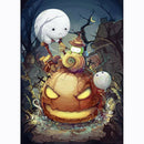Diamond Painting Halloween Pumpkin Full Round Drill Cross Stitch (WX438)